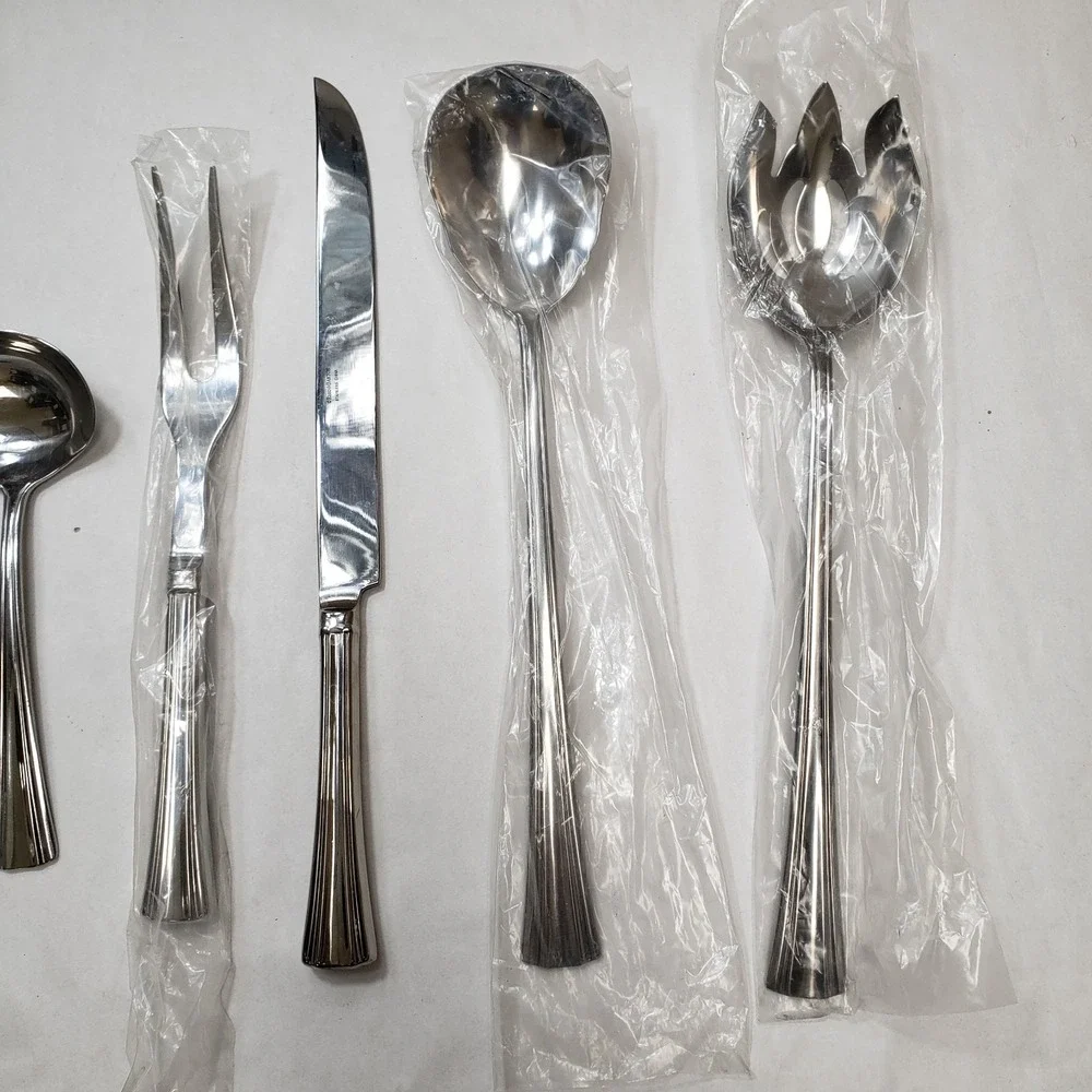 Reed And Barton Stainless Flatware Serving Utensils Salad Spatula Ladle Carving‎